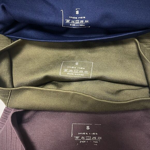 Vital Seamless Leggings Bundle Of 3 Blue, Purple Green High Waist Women’s Size S - Picture 4 of 11